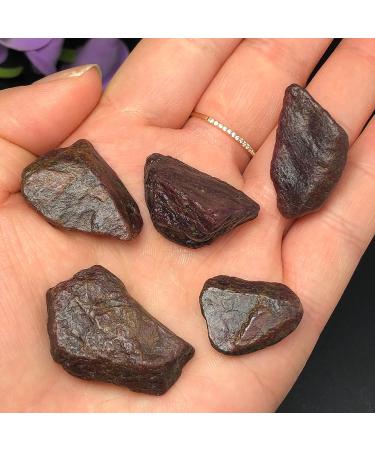 Natural Crystal Rough Natural Crystal 5pcs Natural Red Corundum Raw Stones Natural Rough Gemstone Crystal Specimen Stone Collection - Buy Online on GoSupps.com