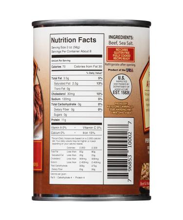 Keystone Meats All Natural Canned Beef - 14.5 oz | Premium Quality Ingredients - Buy Online on GoSupps.com