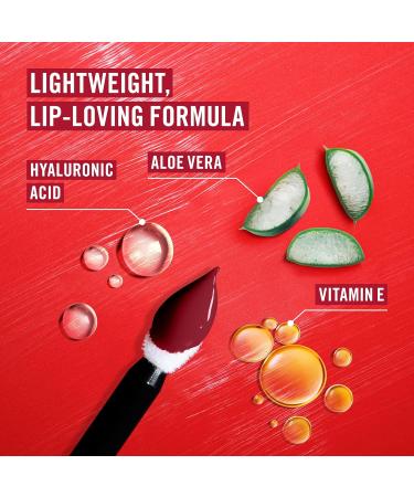 Coty Rimmel Thrill Seeker Lip Latex 300 Main Character liquid lipstick lip gloss lip color lipstick with hyaluronic acid lipstain smooth and shiny moisturizes hyaluronic acid vitamin E aloe vera 6 ml - Buy Online on GoSupps.com