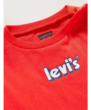Levi's Kids Long Sleeve Cozy Tee Shirt - Baby Boys 12 Months (Tomato) - Buy Online on GoSupps.com