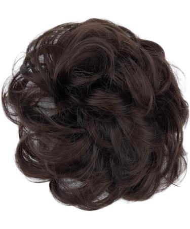 CAISHA Messy Scrunchie Bun Voluminous Wavy Hairpiece | Heat-Resistant Synthetic Fibres Brown #8B G5A - Buy Online on GoSupps.com