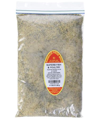 Marshalls Creek Spices Marshalls Creek Kosher Spices Superb Fish and Poultry Rub No Salt Refill 11 Oz 11 ounces Black Pepper Fish 11 Count (Pack of 1)