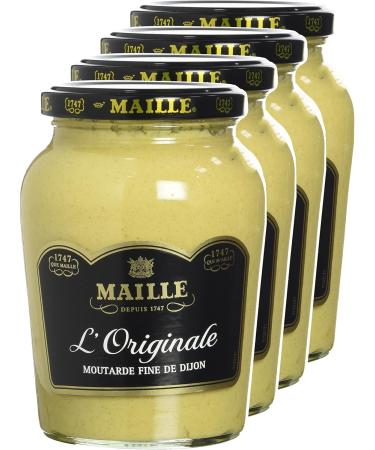 MAILLE Mustard Fine de Dijon l'Originale Jar 380 g - Set of 4 - Buy Online on GoSupps.com