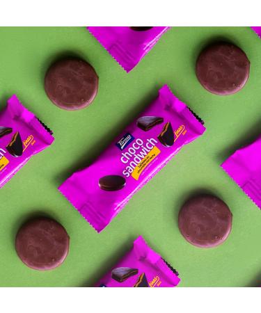 Tirma Fino Sandwich with Milk Chocolate 8 Packs of 27g | Chocolate Filled Cakes | Crunchy Biscuit | Ideal Snack for Snacks or Gourmet Breaks | Made in the Canary Islands - Buy Online on GoSupps.com