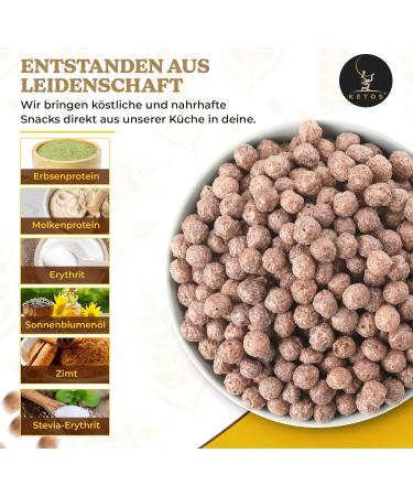 Ketos Snacks Keto muesli cinnamon protein grains for carbohydrate nutrition and keto diet without sugar glutenfree - Buy Online on GoSupps.com