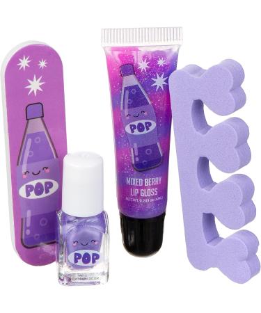 Expressions 5pc Snow Globe Manicure Set | Girls & Teens Starter Makeup Kit | Nail Polish Lip Gloss Manicure & Pedicure | Perfect Beauty Gift for Girls - Buy Online on GoSupps.com