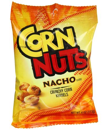 Corn Nuts Flavored Snack, Nacho, 4 Ounce (Pack of 12) Salted 4 Ounce (Pack of 12)