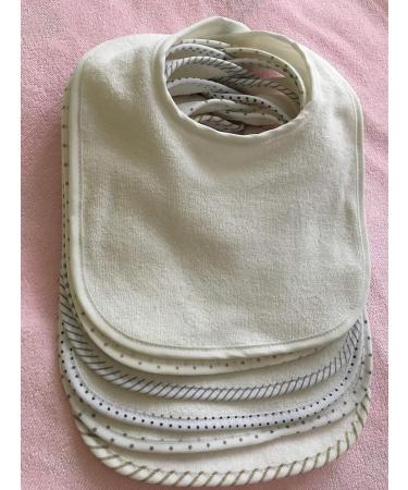 Baby Boys Girls Double Layer Cotton Bandana Drool Bibs (7 Pieces) - Soft Absorbent Drooling Bibs in White - Buy Online on GoSupps.com