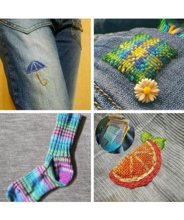 Speedweave Darning Loom - 10 Hook Mini Loom Machine for Quick Sock and Jean Repairs - Green - Buy Online on GoSupps.com