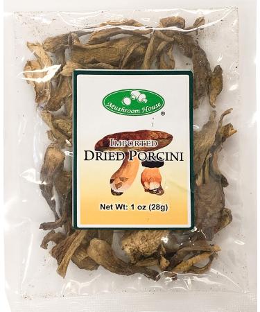 Mushroom House Dried Porcini Mushrooms, 1 oz Bag - Buy Online on GoSupps.com