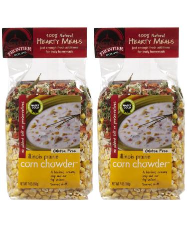 Frontier Soups Hearty Meals Illinois Prairie Corn Chowder, 7 oz, 2 pk 1 Count (Pack of 2)