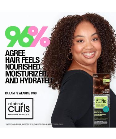 All About Curls 6WB Cinnamon Roll - Medium Blonde Permanent Hair Color for Curly Hair | 100% Grey Coverage & Nourishing Serum - Buy Online on GoSupps.com