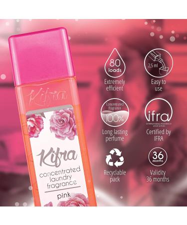 KIFRA PINK Concentrated Laundry Fragrance 200ml - Long Lasting Scent for 80 Washes - Buy Online on GoSupps.com