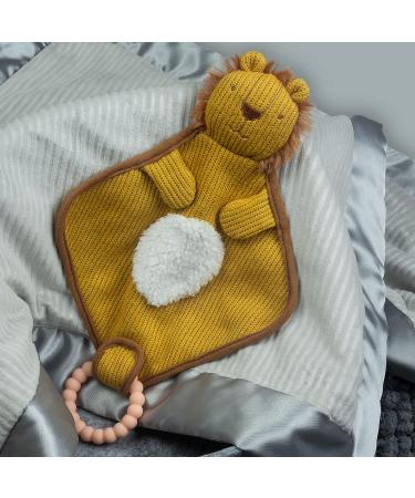 Mary Meyer Knitted Nursery Lovey with Silicone Teether  10-Inches  Lion - Buy Online on GoSupps.com