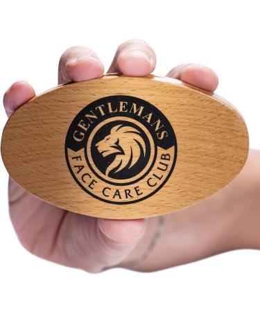 Vegan Beard Brush for Men - Synthetic Bristle, Natural Beech Wood Handle - Cruelty-Free - Buy Online on GoSupps.com