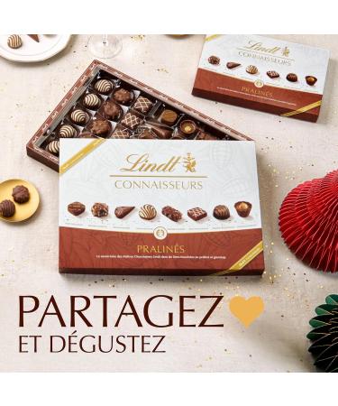 Lindt - Bo te CONNAISSEURS Pralin s - Assortiment de Chocolats au Lait et Noirs Pralin s - Id al pour No l 409g Pralin s (Moyen) 409g - Buy Online on GoSupps.com