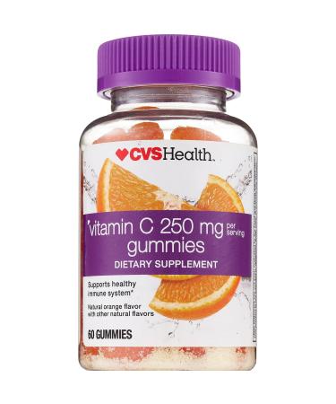 CVS Health Vitamin C Orange Flavored Gummies 250 mg 60CT