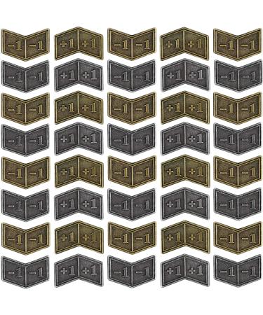 40 PCS Antique Metal Buff Counter Tokens with Velvet Bag Magic The Gathering Token Creature Stats or Loyalty Counters for MTG CCG Card Gaming Accessories, Black&Bronze - Buy Online on GoSupps.com