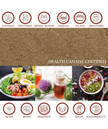 Foothills Naturals Milk Thistle Seed Powder Organic - 1 Pound (454g) Liver Support Only One Ingredient - Buy Online on GoSupps.com