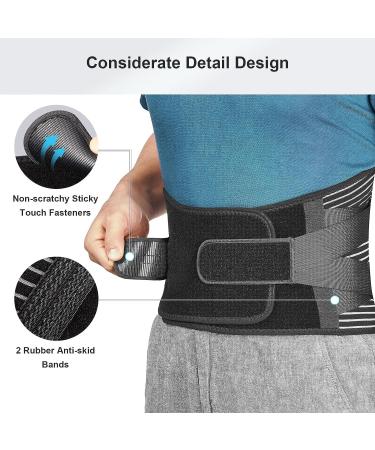 MIOTEQ Stutterhese - Medical Quality Lower Back Support | Sports Injury Prevention & Pain Relief for Sciatica Herniated Disc Hernia & Spinal Stenosis | XL/X-Large Black - Buy Online on GoSupps.com
