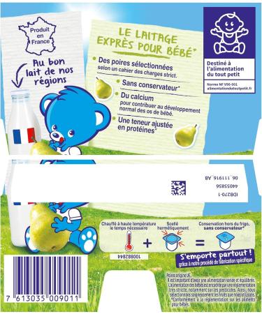 Nestle P'tit Pear Brew 4 x 100 g from 6 Months Pack of 6 - Buy Online on GoSupps.com