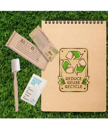 Eco-Friendly Dental Care Set | 200 Travel Toothbrushes & Toothpaste | Individually Packed ko Dental Kits - Buy Online on GoSupps.com