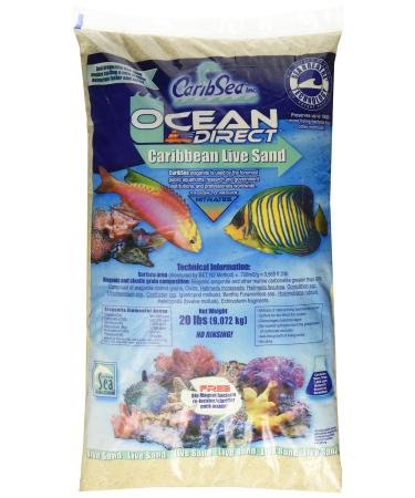 Carib Sea ACS000920 Ocean Direct Natural Live Sand for Aquarium 20-Pound - Buy Online on GoSupps.com