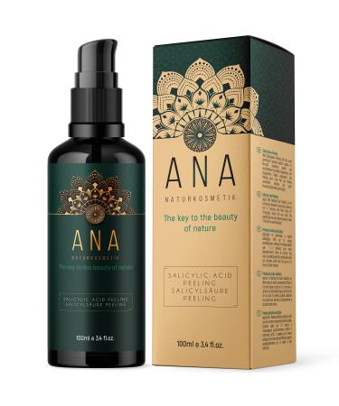 2% BHA Peeling-100ml Exfoliant l'acide salicylique pour tous types de peau-Exfoliant pour le visage pour r duire les boutons& points noirs-aide r duire les pores-ANA Naturkosmetik- Made in Germany