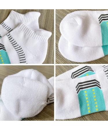 Avayuu Women's Sneaker Socks - Padded Running Socks for Comfort | 5 Pairs (White Black Light Gray) | Sizes 35-42 | International Shipping - Buy Online on GoSupps.com