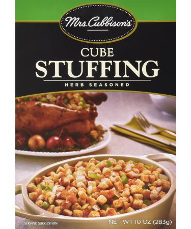 Mrs. Cubbison's Herb Seasoned CUBE Stuffing 10oz. (4 Boxes)