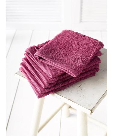 De Witte Lietaer 194825 Fuchsia Washcloth Set - 6-Piece Cotton 15x22 cm | Premium International Shipping - Buy Online on GoSupps.com