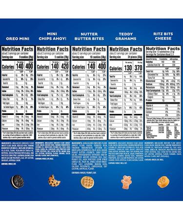 Halloween Mini Cookies & Crackers Variety Pack - OREO, CHIPS AHOY, Nutter Butter, RITZ Bits & Teddy Grahams - 15 Ct Big Bags - Buy Online on GoSupps.com