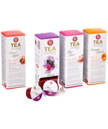 Teekanne Tealounge capsules - fruit tea assortment with 4 varieties (32 capsules) - Buy Online on GoSupps.com