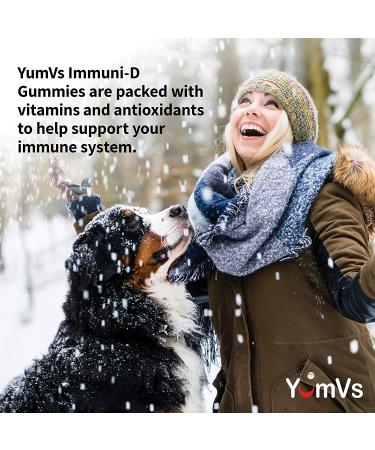 YumV's Elderberry Gummies with Vitamin C & D - 60 Berry Flavor Immunity Support - Buy Online on GoSupps.com