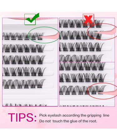 Fluffy Eyelash Clusters - No Glue Self-Adhesive Press on Lashes | Waterproof Extensions Kit for Natural Look - Shop Internationally - Buy Online on GoSupps.com