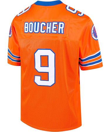 Bobby Boucher #9 The Waterboy Adam Sandler Movie Mud Dogs Bourbon Bowl Football Jersey L Orange - Buy Online on GoSupps.com