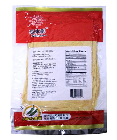Organic Dried Tofu Sheets - 10oz (Pack of 3) | All-Natural Soy Bean Curd - Buy Online on GoSupps.com