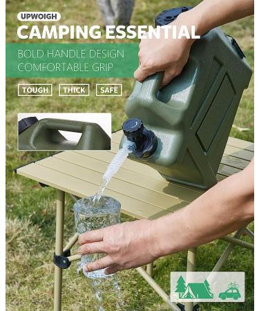 UPWOIGH 2.6 Gallon Camping Water Container - Leakproof Military Green Jug | BPA Free Portable Emergency Storage for Camping & Hiking - Buy Online on GoSupps.com