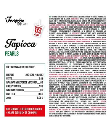 Tapioca Pearls for Bubble Tea - 6.6 lbs (3kg) | Chewy Boba Pearls for Drinks & Cocktails - Buy Online on GoSupps.com