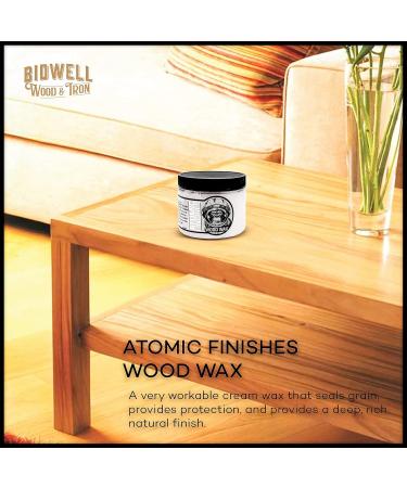 Atomic Finished Wood Wax - Premium Beeswax Furniture Polish & Cleaner 6 oz | Multipurpose Natural Wax for International Shipping - Buy Online on GoSupps.com