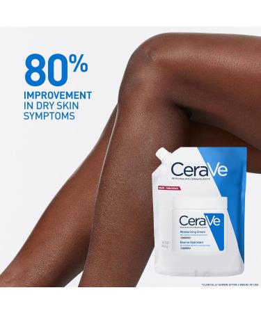 CeraVe - Baume Hydratant Corps et Visage - Peau S che Tr s S che et Atopique - 48H d'Hydratation - Acide Hyaluronique + 3 C ramides - Texture Riche Non Collante Non Com dog ne - 454g + co-Recharge - Buy Online on GoSupps.com