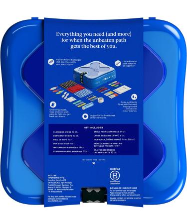 Welly Excursion Kit - 200 Count First Aid Kit with Waterproof Bandages and Essential Ointments - Buy Online on GoSupps.com