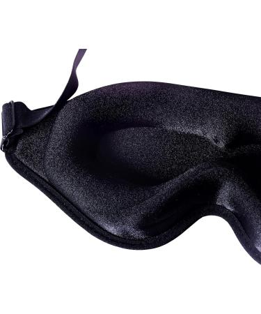 Premium 3D Contoured Sleeping Eye Mask for Men & Women - Block Light Soft Comfort Blindfold for Travel Yoga & Naps - Buy Online on GoSupps.com