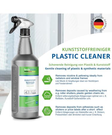 Ferdoclean Organic Plastic Cleaner - 4 x 1000ml for Window Frames & Garden Furniture | PVC Cleaner for Stubborn Dirt - 250ml (4-Pack) - Buy Online on GoSupps.com
