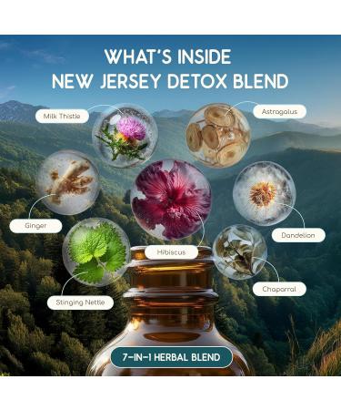 HerbEra New Jersey Herbal Detox Blend - USDA Organic Extract Made in USA | Immune & Liver Support Liquid Drops | Astragalus Dandelion Root Ginger Milk Thistle Chaparral | 2 fl oz - Buy Online on GoSupps.com