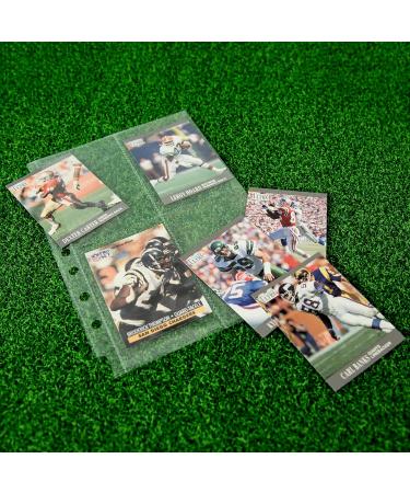Samsill 4 Pocket Trading Card Binder Sleeves - 200 Pockets, Double Sided Clear Pages - 2.5 x 3.5 Inch Cards - 25 Pack - Buy Online on GoSupps.com