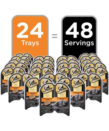 Sheba Perfect Portions Cuts in Gravy Wet Cat Food Trays Original Chicken 2.6 oz (Pack of 24) - Buy Online on GoSupps.com