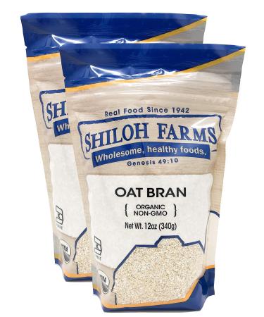 Shiloh Farms - Organic Oat Bran 12 Ounces - 2 Pack