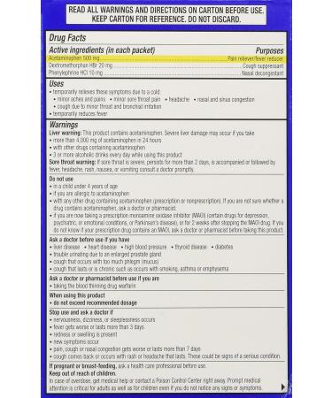 Theraflu Multi Symptom Severe Cold with Lipton-Honey Lemon 6 ct - Fast Relief - Buy Online on GoSupps.com