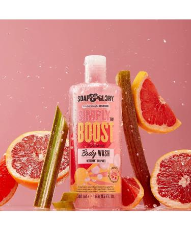 Soap & Glory Uplift Shower Gel | Refreshing Body Wash with Vitamin C & E | Grapefruit & Rhubarb Scent (500ml) - International Shipping Available - Buy Online on GoSupps.com